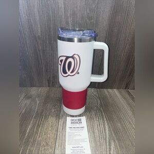 Washington Nationals MLB 40oz Tumbler Stainless W/Imperfections. NWOT